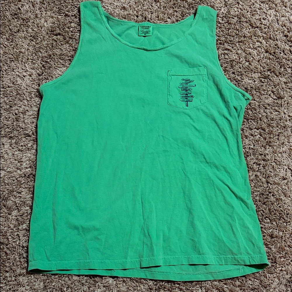 Unisex Florida Keys Green Tank Top Sz XL